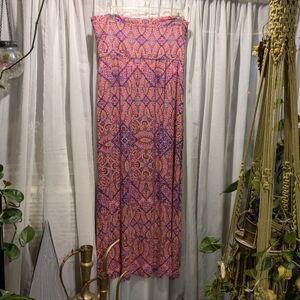 Women's Pink and Purple Skirt